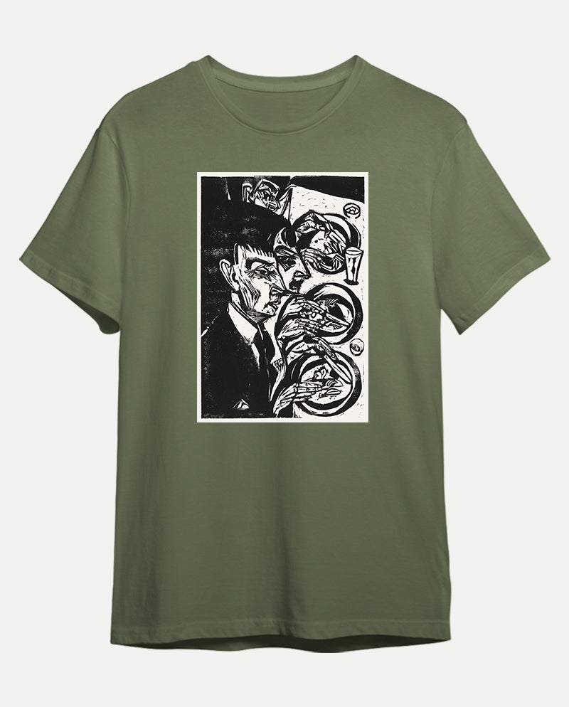 Akşam Yemeğindeki Gergin İnsanlar Erkek Tişört