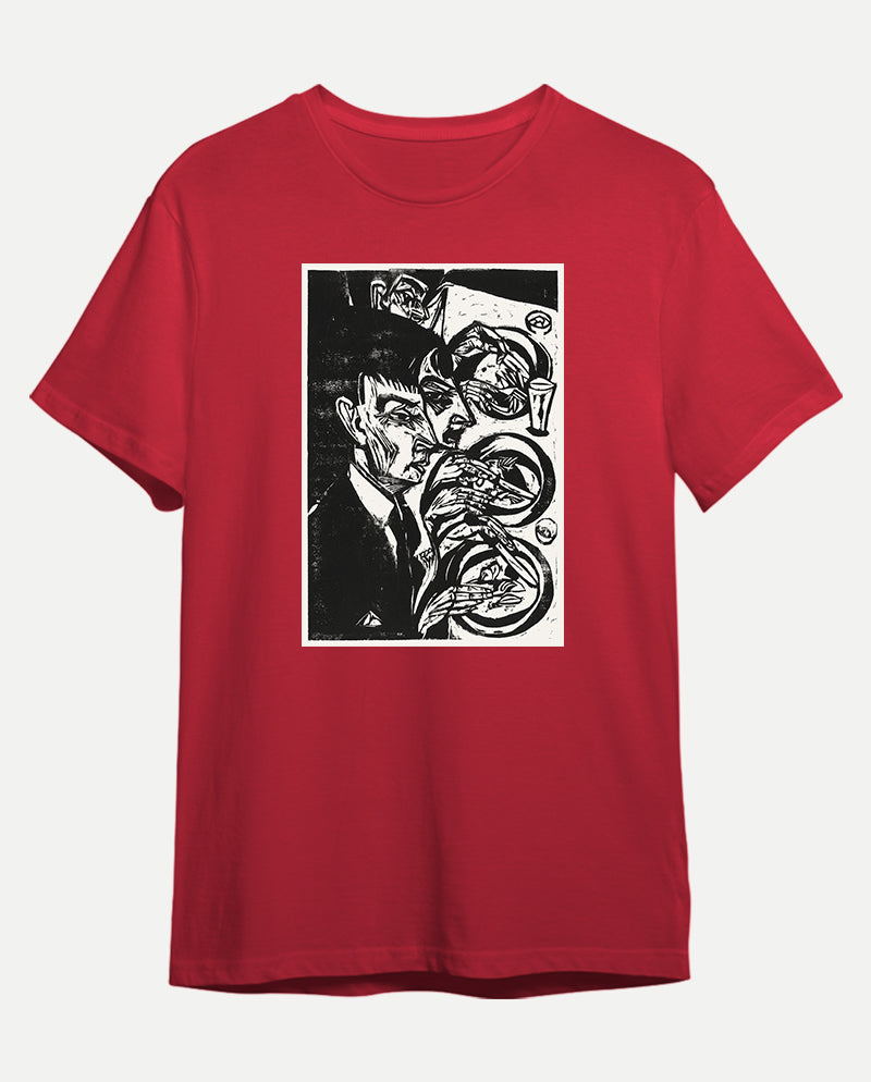 Akşam Yemeğindeki Gergin İnsanlar Erkek Tişört