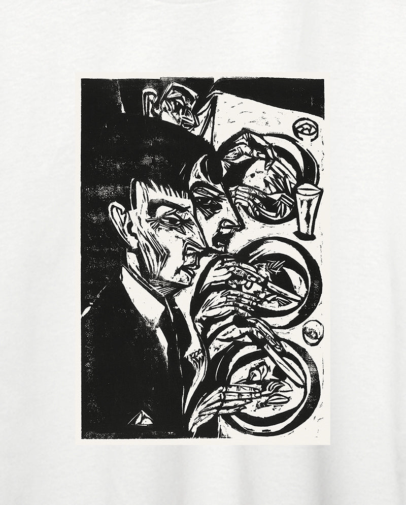 Akşam Yemeğindeki Gergin İnsanlar Oversize Tişört