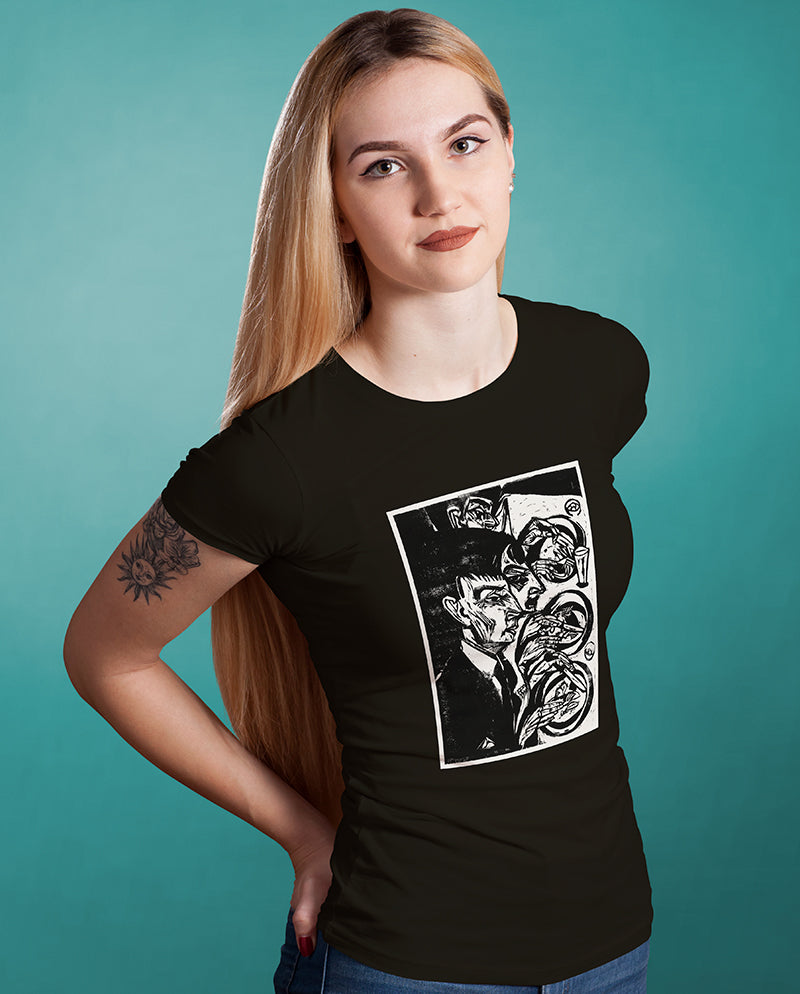 Akşam Yemeğindeki Gergin İnsanlar Kadın Tişört