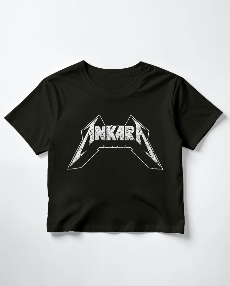 Ankara Metalcisi Crop Tişört
