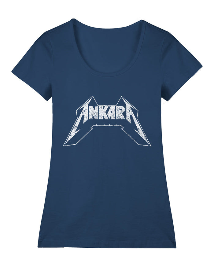 Ankara Metalcisi Geniş Yaka Tişört