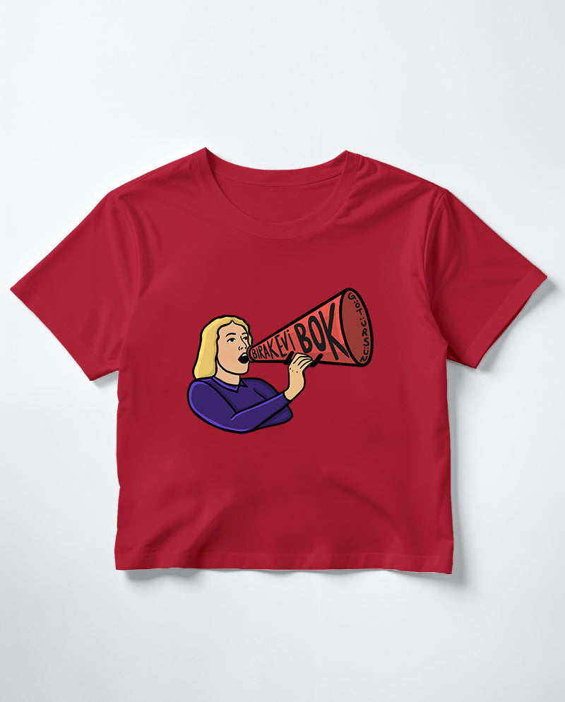 Bırak Evi Bok Götürsün Crop Tişört