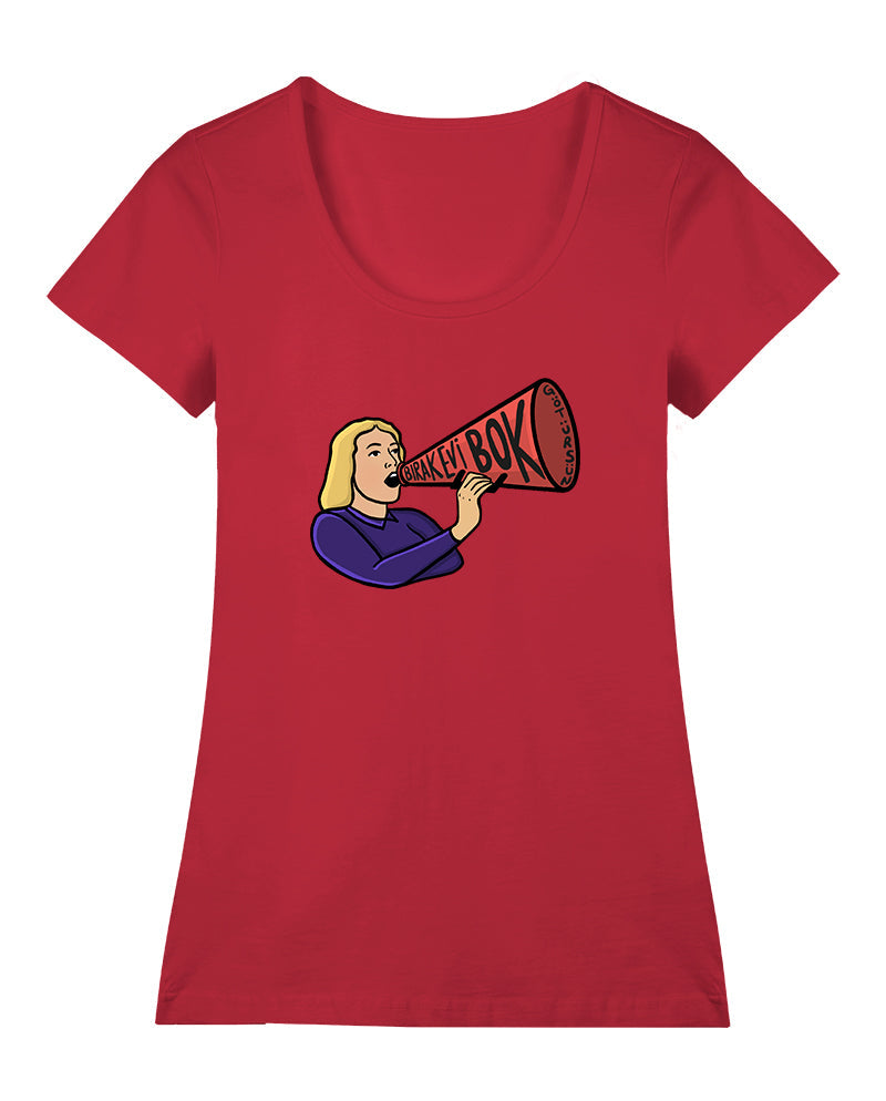 Bırak Evi Bok Götürsün Geniş Yaka Tişört