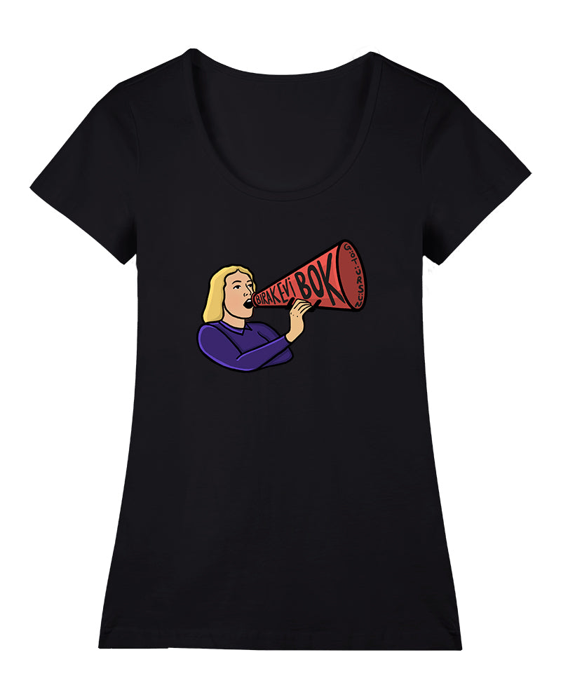 Bırak Evi Bok Götürsün Geniş Yaka Tişört