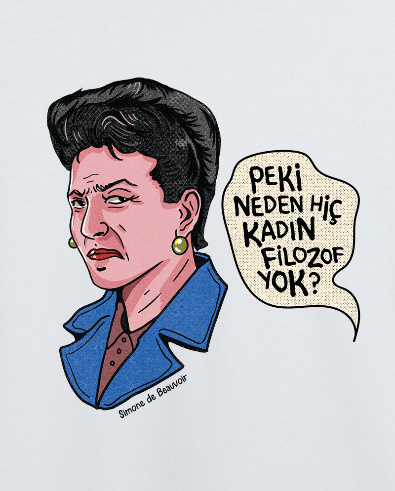 Simone de Beauvoir Erkek Tişört