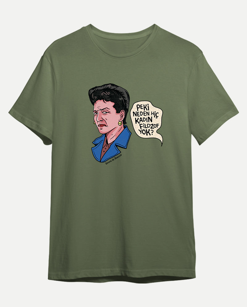 Simone de Beauvoir Erkek Tişört