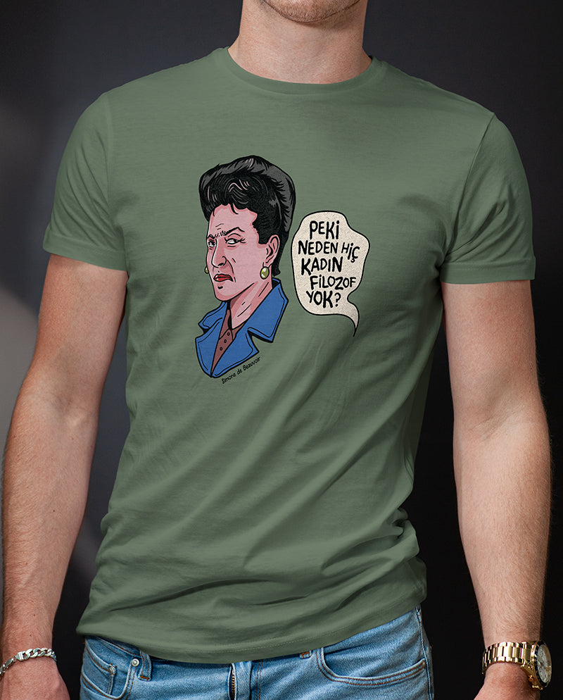 Simone de Beauvoir Erkek Tişört