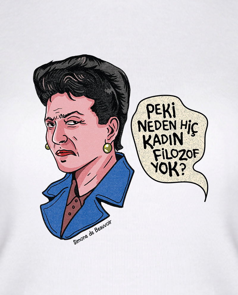 Simone de Beauvoir Kadın Tişört
