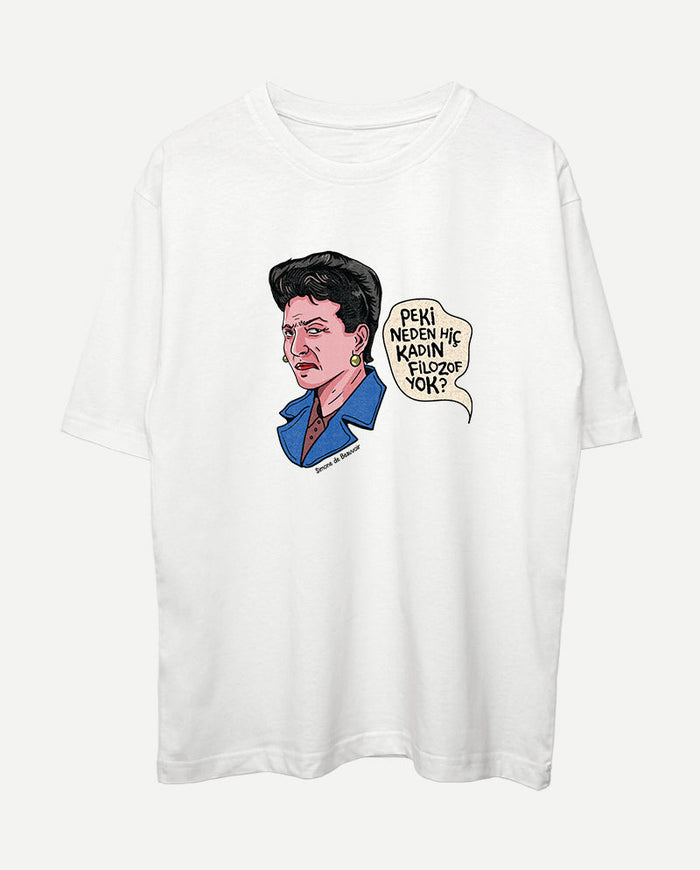 Simone de Beauvoir Oversize Tişört