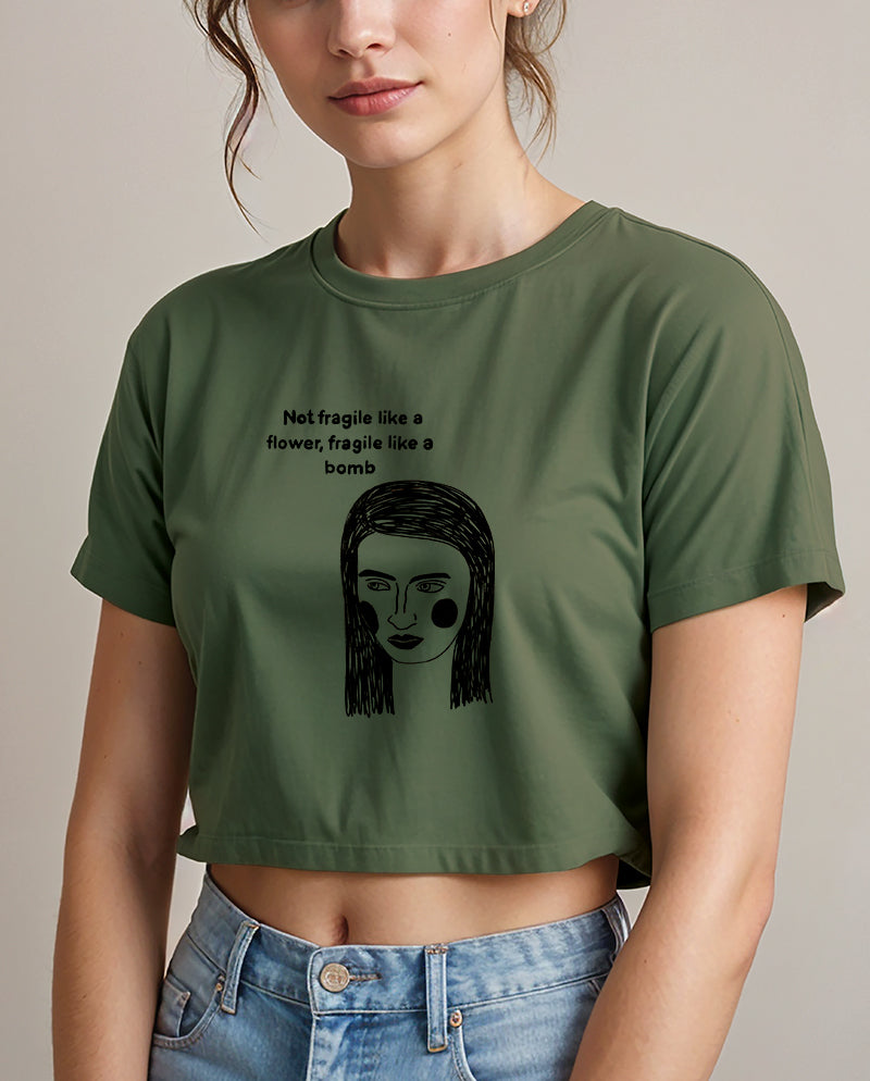 Bomba gibiyiz! Crop Tişört