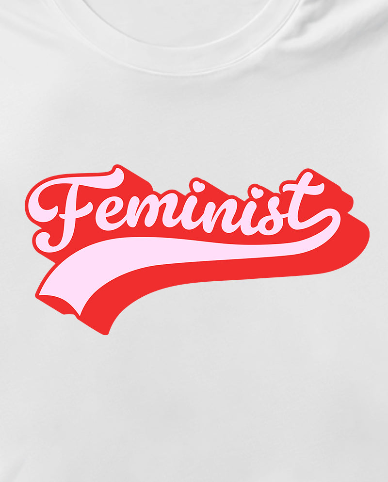 Bubblegum Feminist Crop Tişört