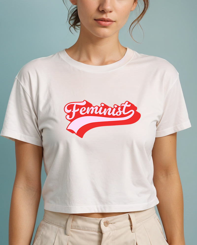 Bubblegum Feminist Crop Tişört