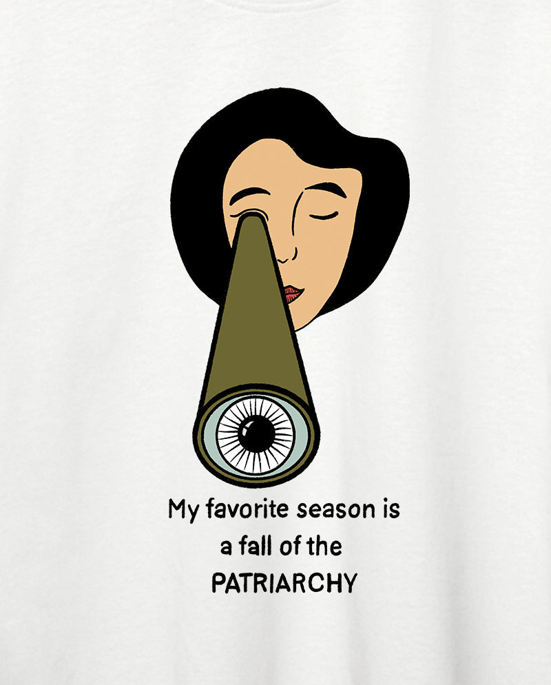 Dört mevsim özgürlük Oversize Tişört