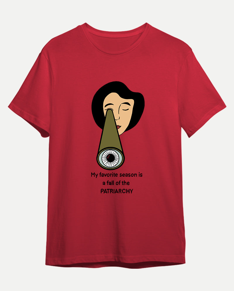 Dört mevsim özgürlük Erkek Tişört