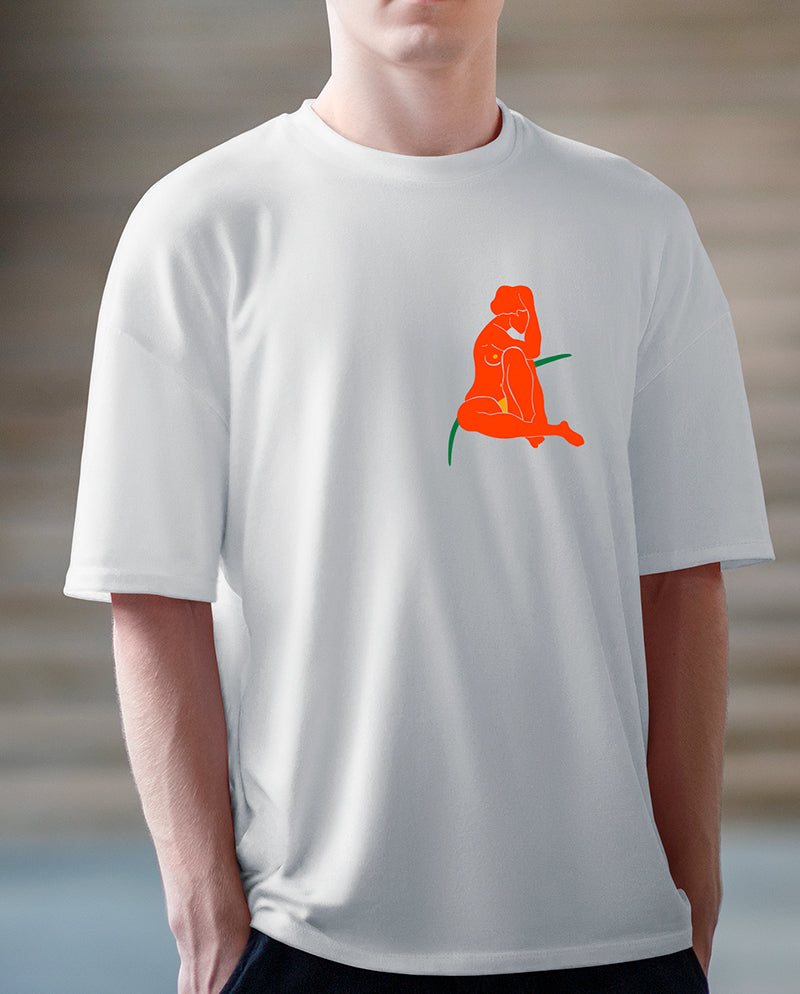 Düşünen Kadın Oversize Tişört