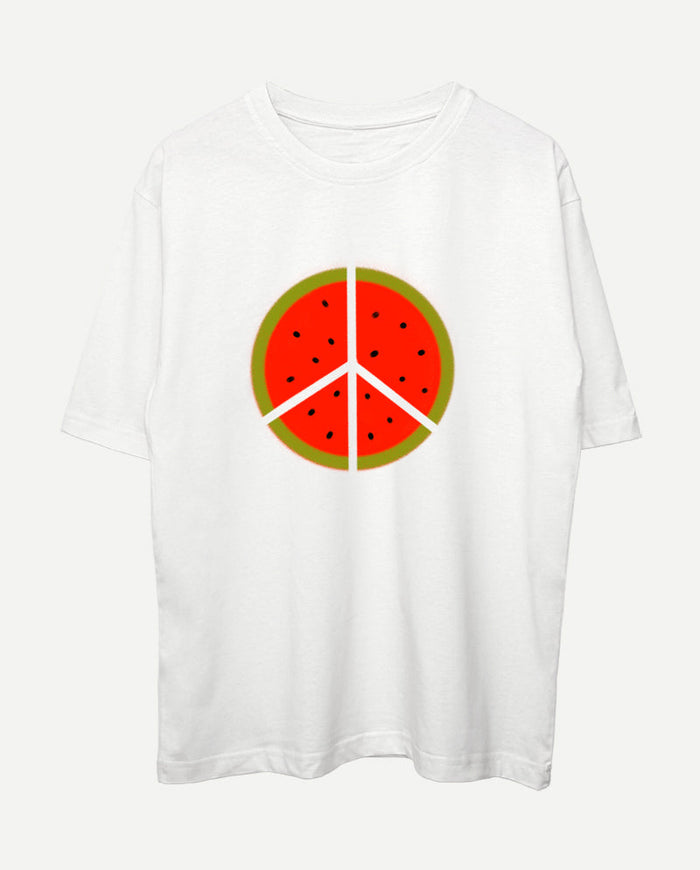 Filistin Direnişi Karpuz Oversize Tişört