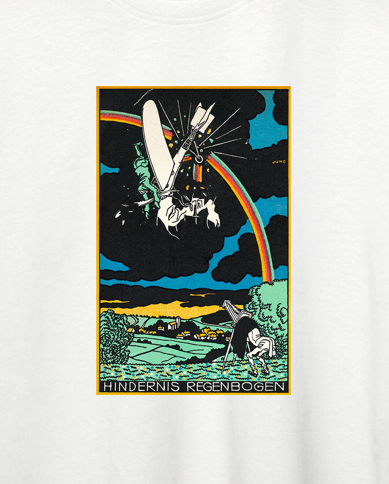 Gökkuşağı Engeli Oversize Tişört