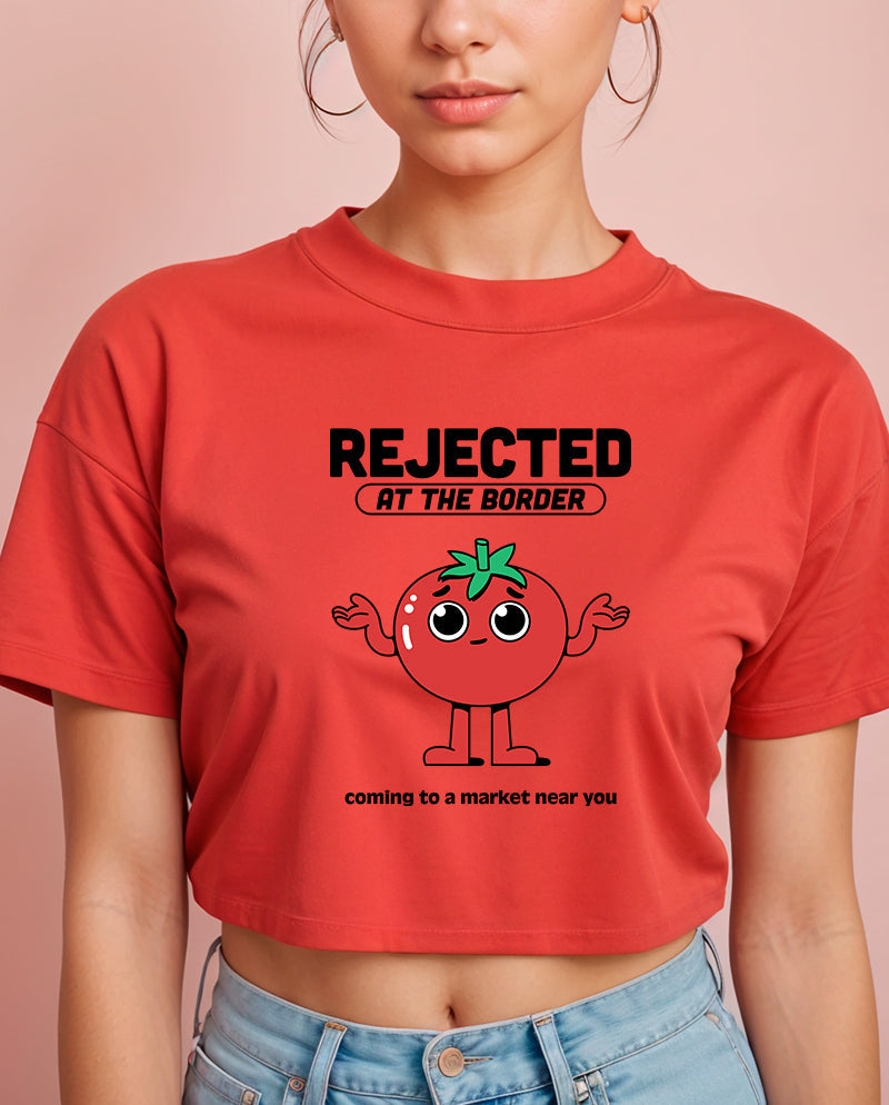 Gümrükten Dönen Domates Crop Tişört