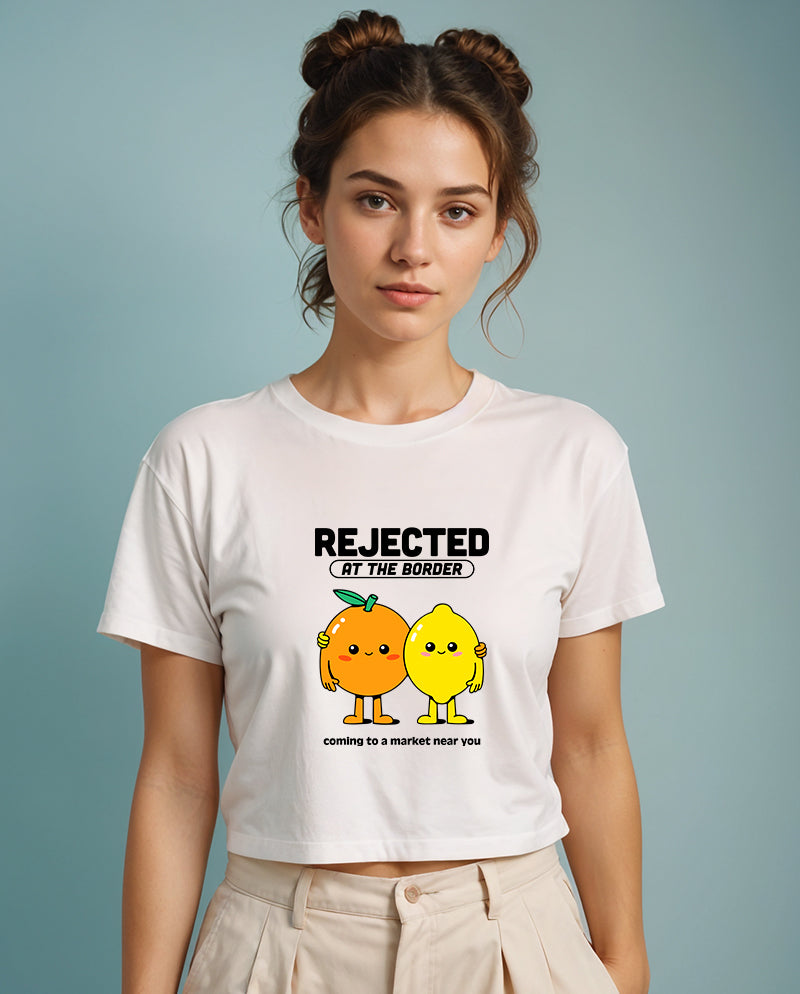 Gümrükten Dönen Narenciye Crop Tişört