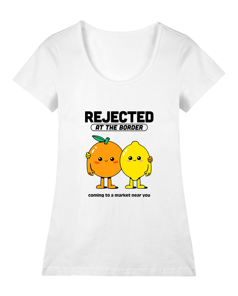 Gümrükten Dönen Narenciye Geniş Yaka Tişört