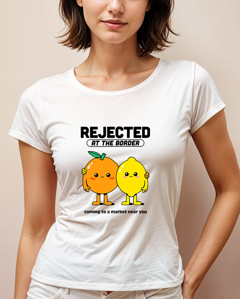 Gümrükten Dönen Narenciye Geniş Yaka Tişört