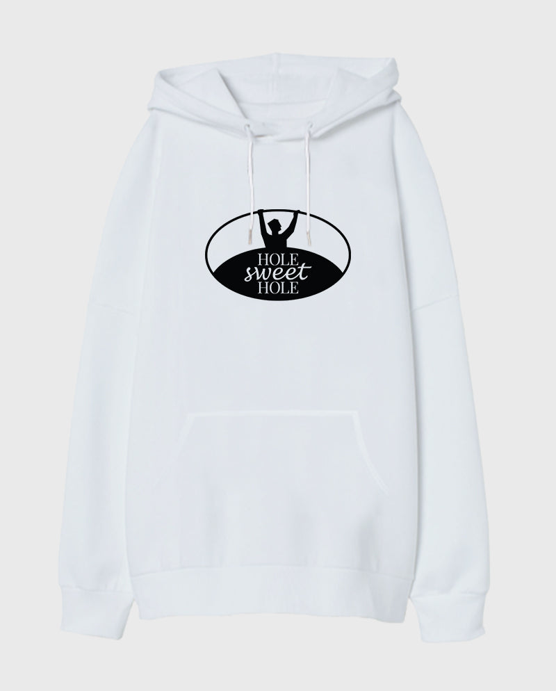 Hole sweet hole Oversize Unisex Kapüşonlu Sweatshirt