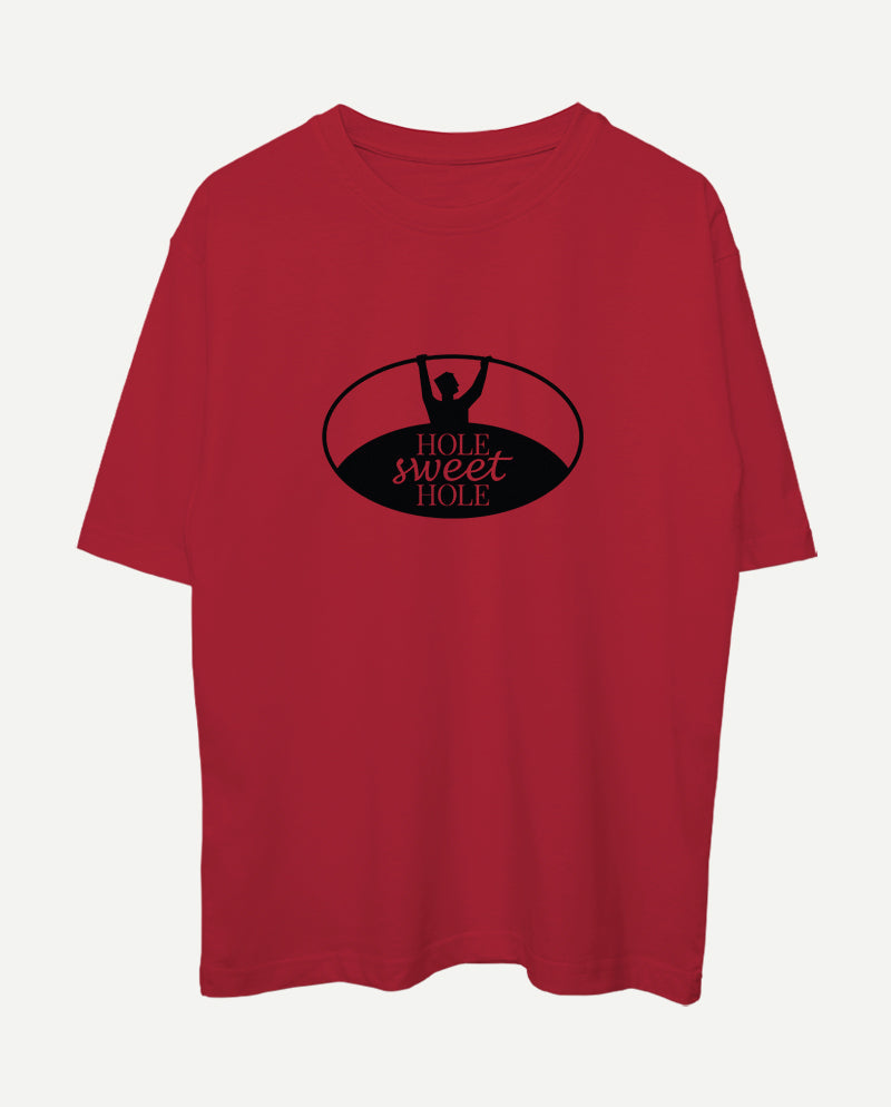 Hole sweet hole Oversize Tişört