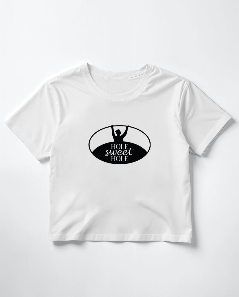 Hole sweet hole Crop Tişört