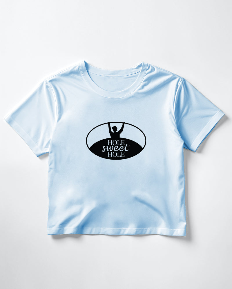 Hole sweet hole Crop Tişört