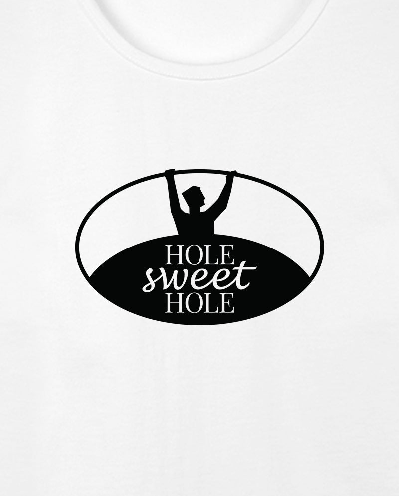 Hole sweet hole Geniş Yaka Tişört