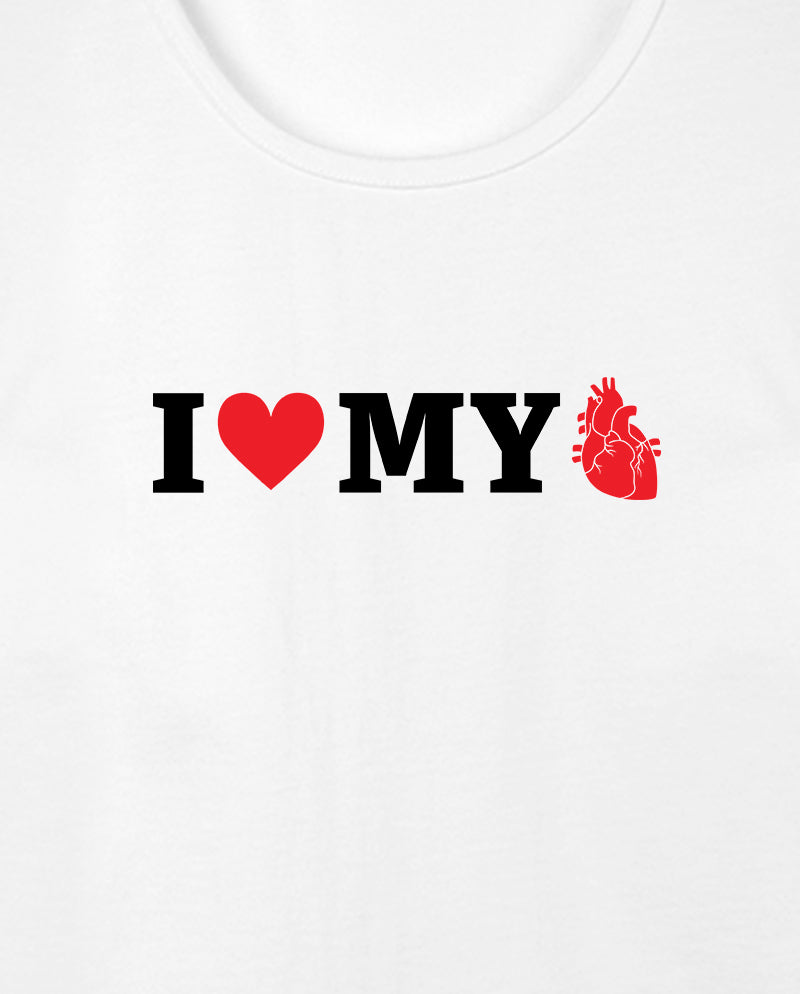 Kalbini Sev Geniş Yaka Tişört