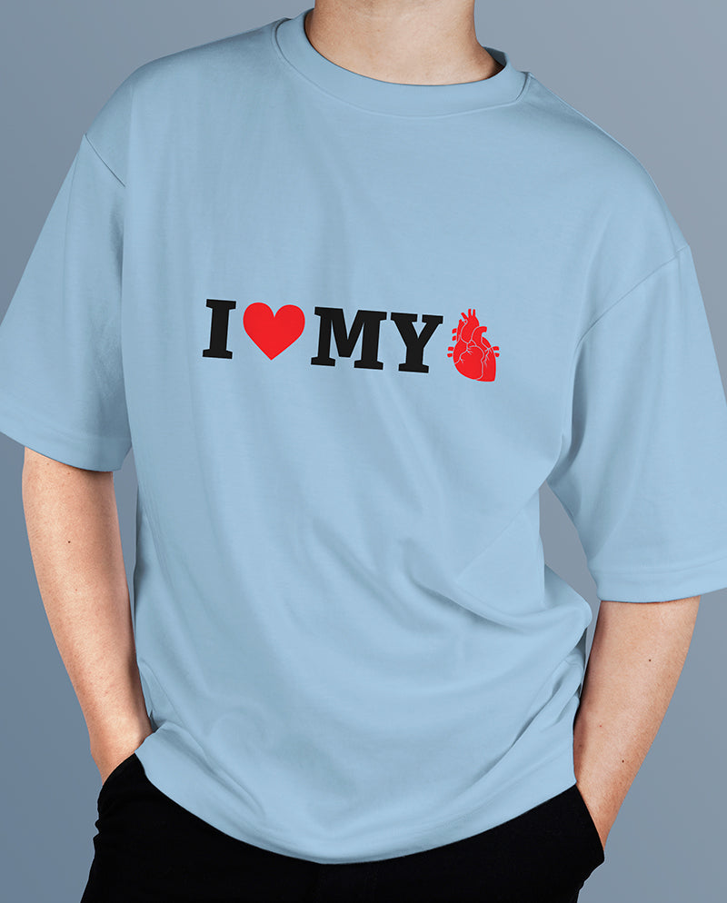 Kalbini Sev Oversize Tişört