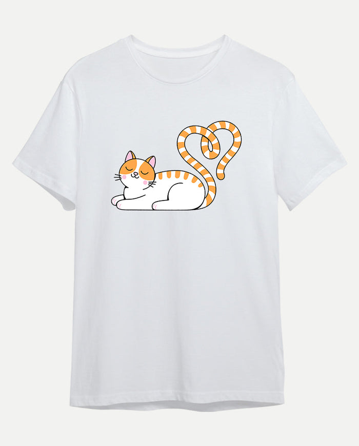 Kalpli Kedi Erkek Tişört
