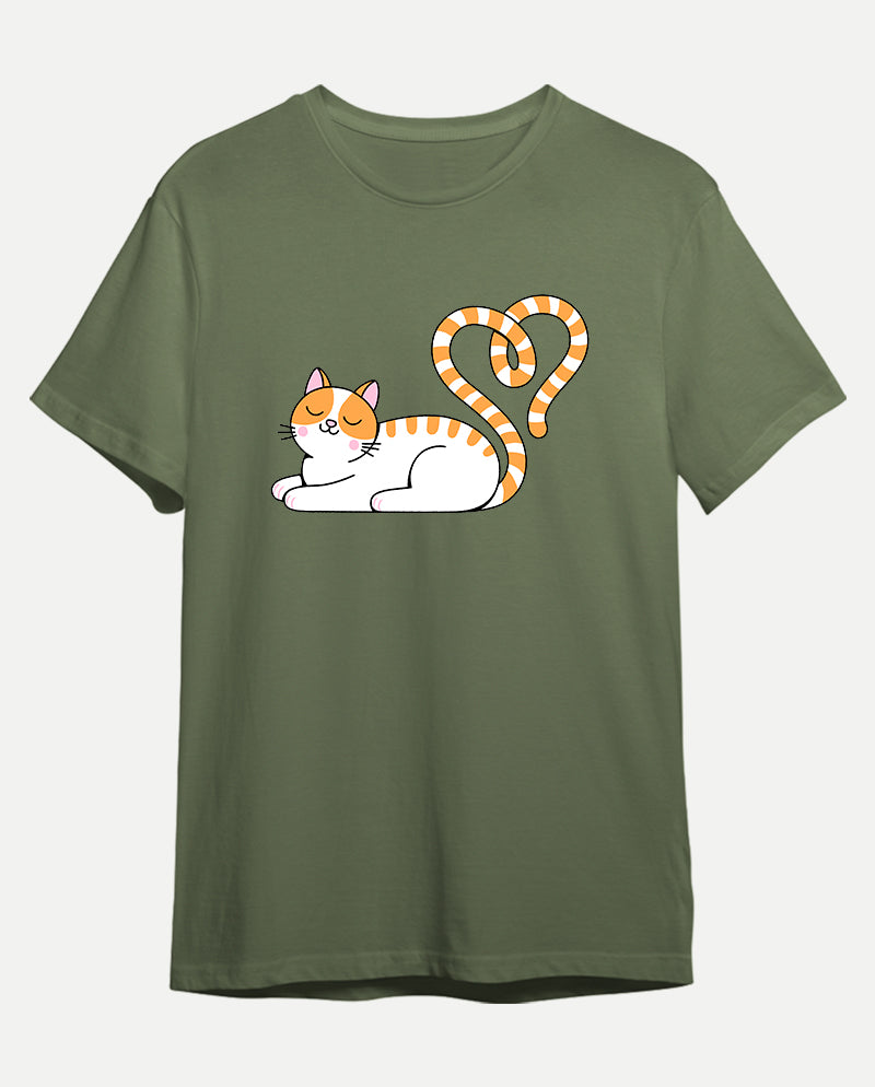 Kalpli Kedi Erkek Tişört