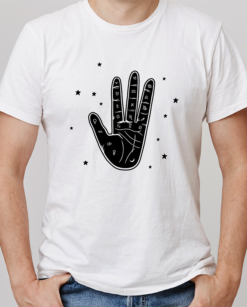 Kosmotik El Falı Erkek Tişört