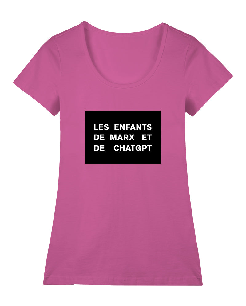 Les enfants de Marx et de ChatGPT Geniş Yaka Tişört