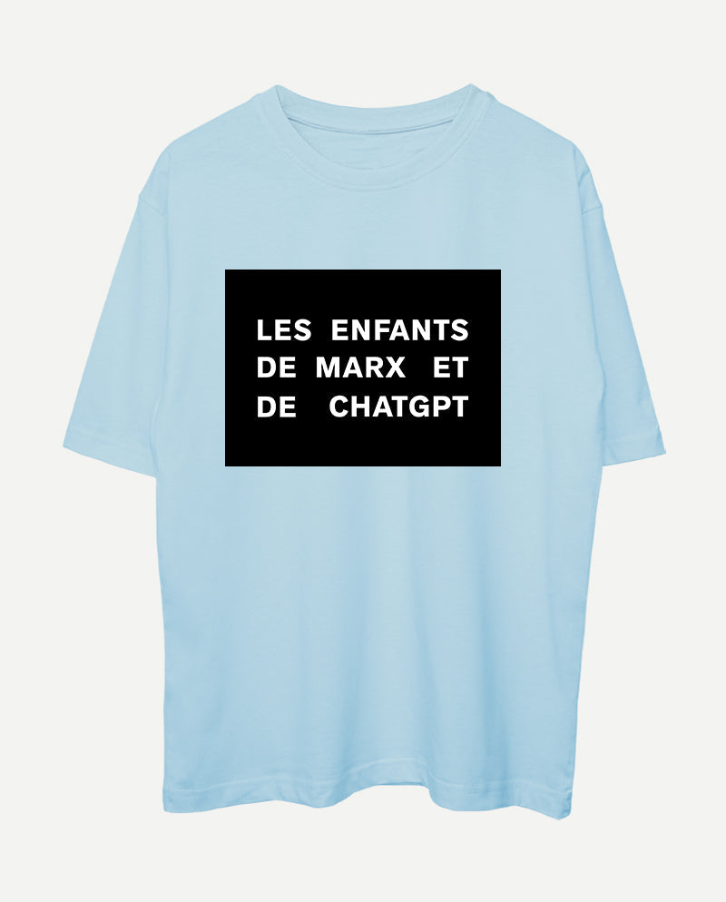 Les enfants de Marx et de ChatGPT Oversize Tişört