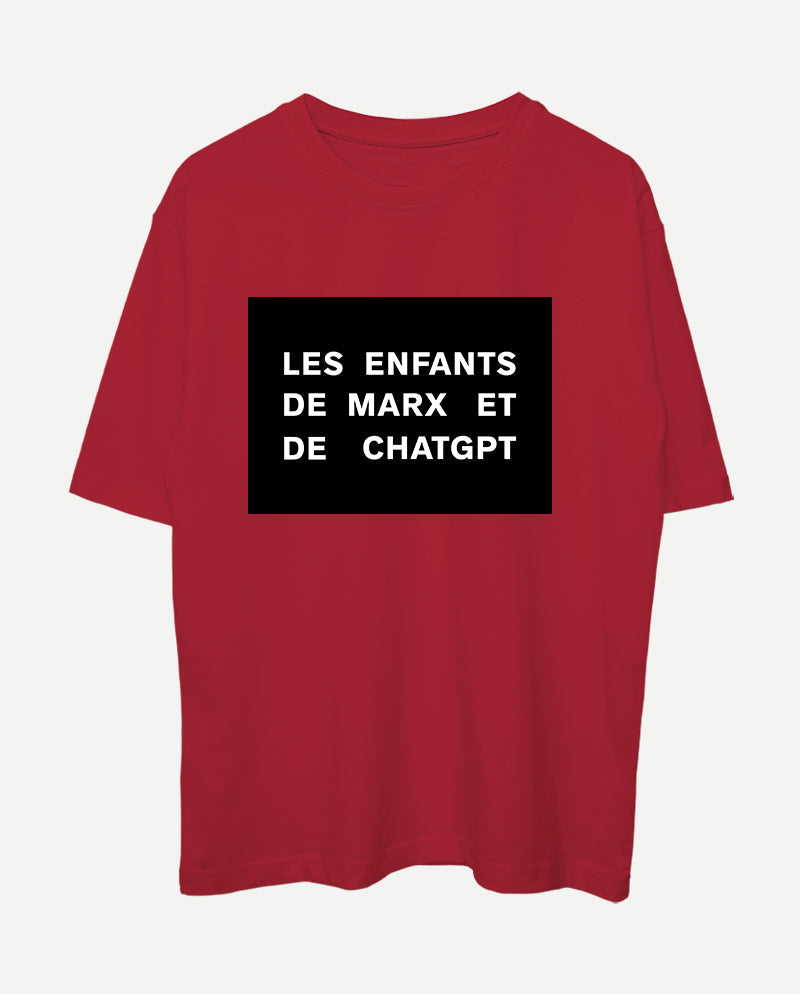 Les enfants de Marx et de ChatGPT Oversize Tişört