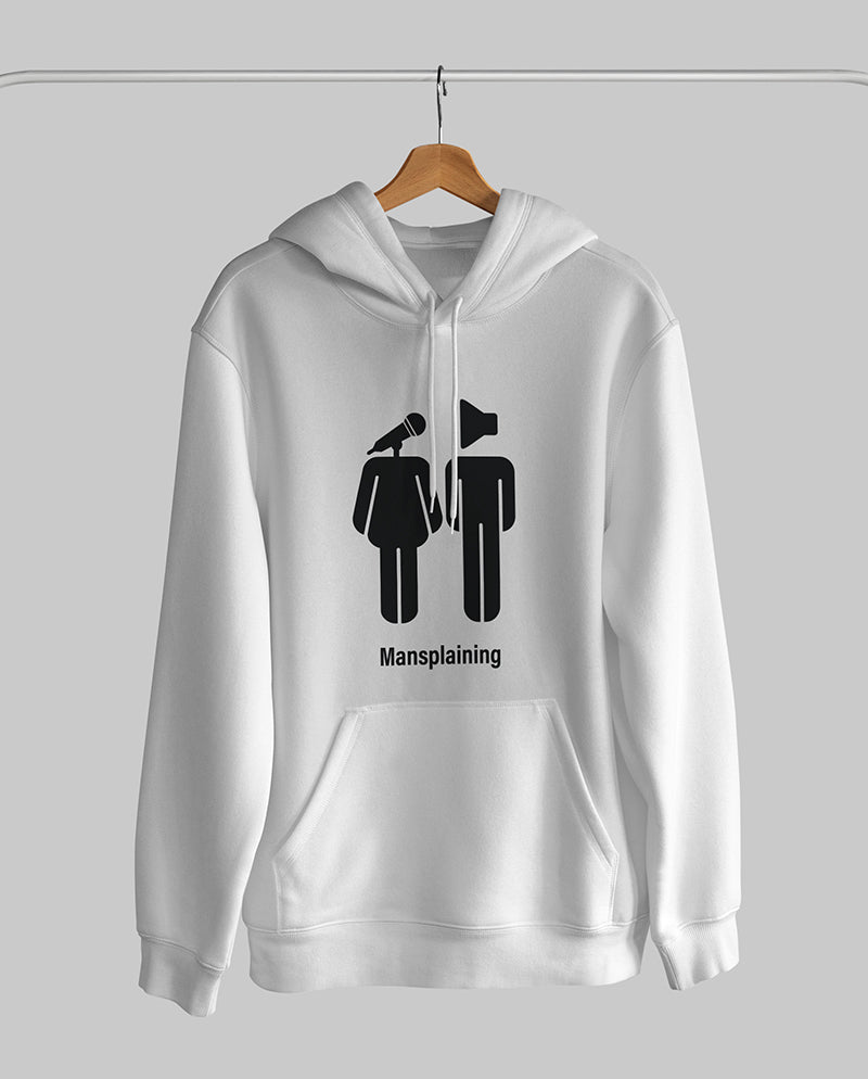 Mansplaining Oversize Unisex Kapüşonlu Sweatshirt