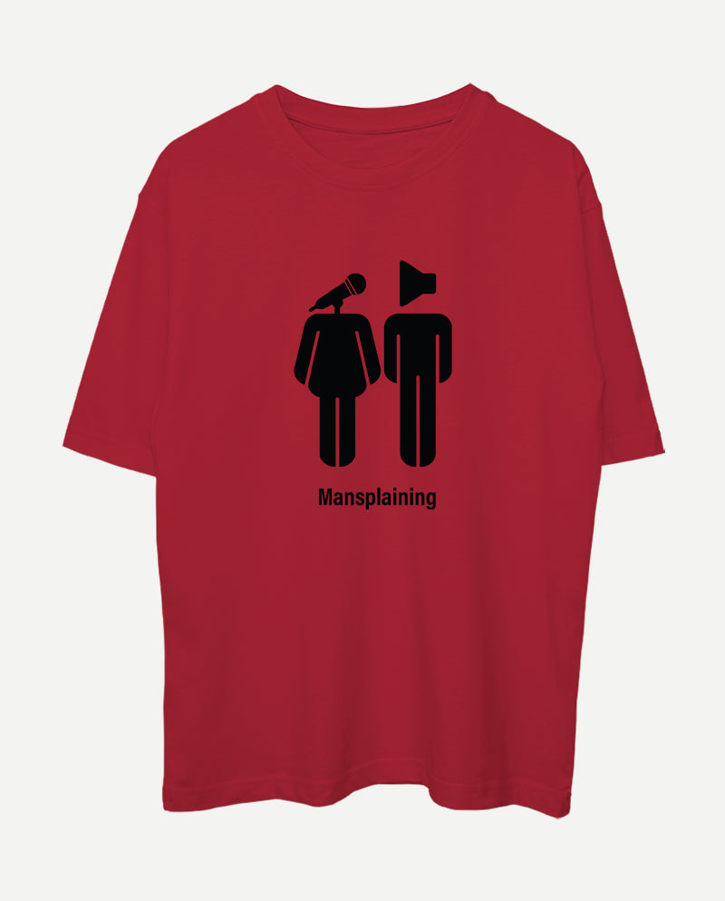 Mansplaining Oversize Tişört