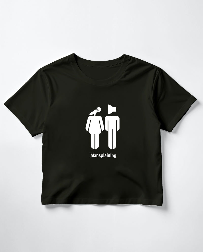 Mansplaining Crop Tişört