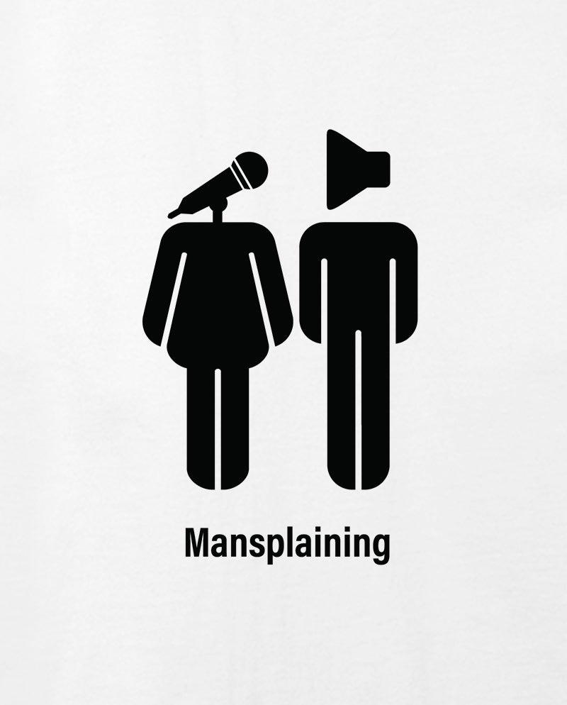 Mansplaining Geniş Yaka Tişört