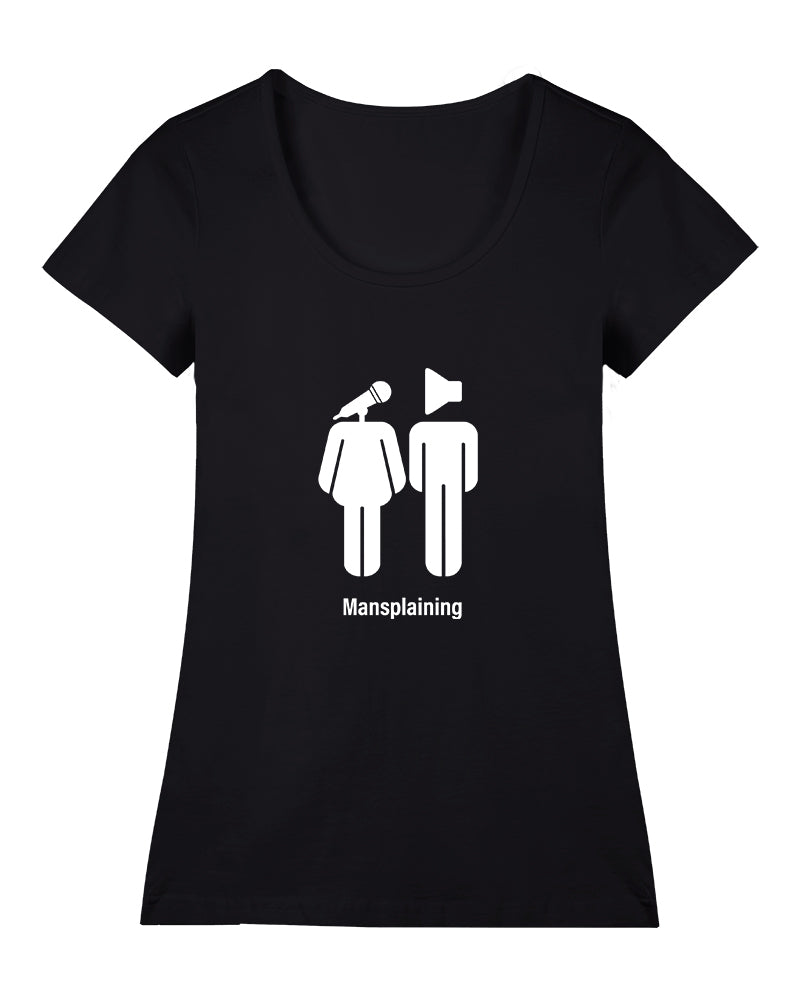 Mansplaining Geniş Yaka Tişört