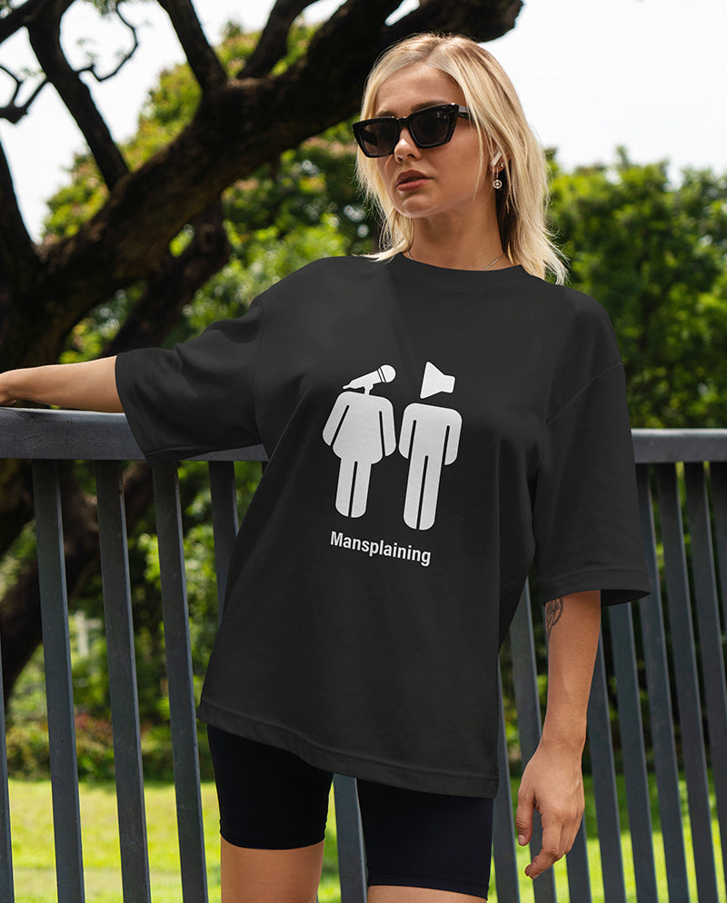 Mansplaining Oversize Tişört