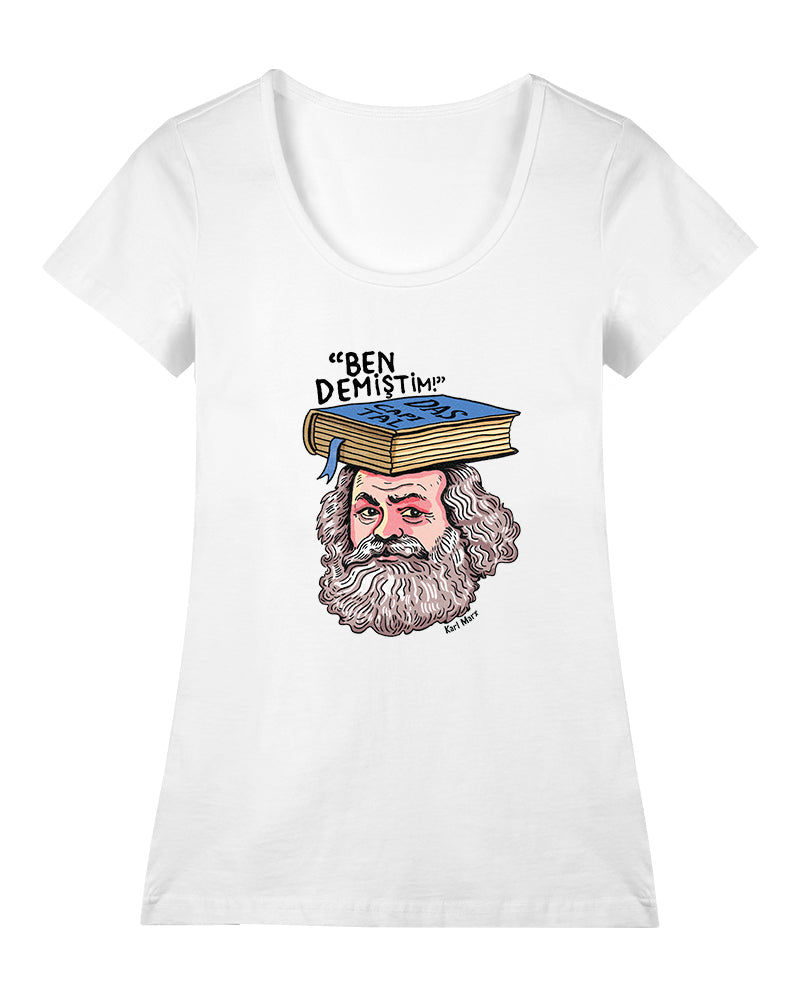 Karl Marx Geniş Yaka Tişört