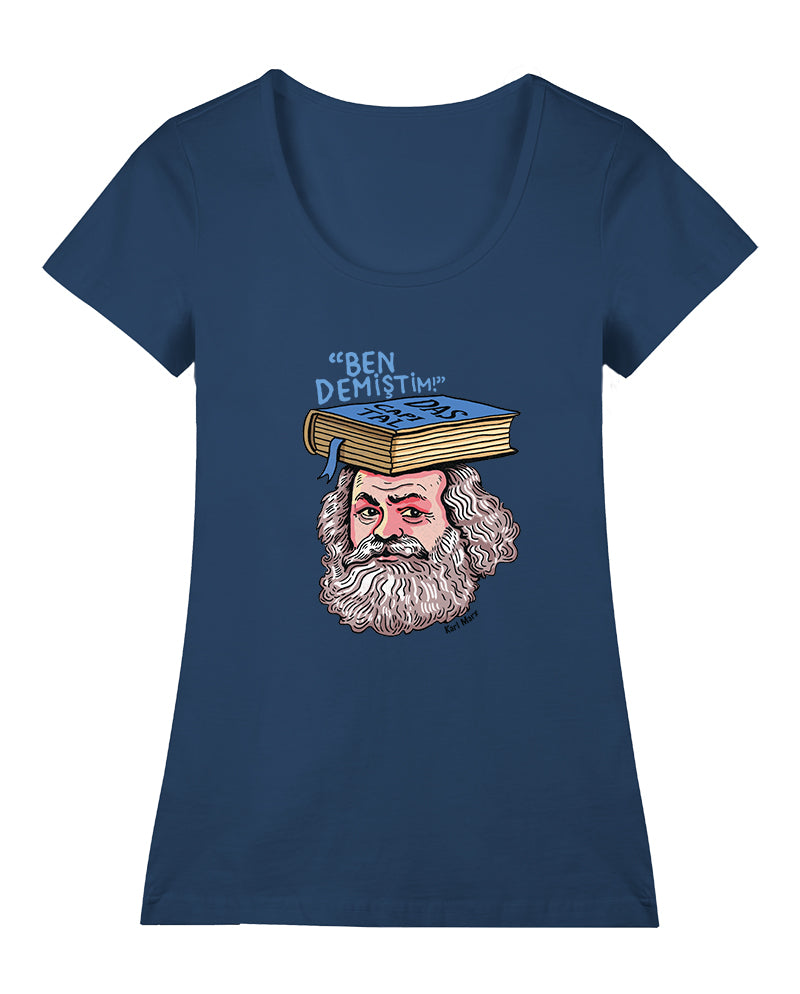 Karl Marx Geniş Yaka Tişört