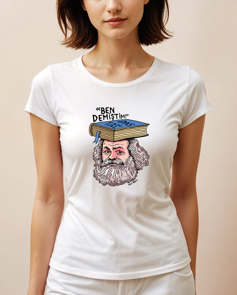 Karl Marx Geniş Yaka Tişört