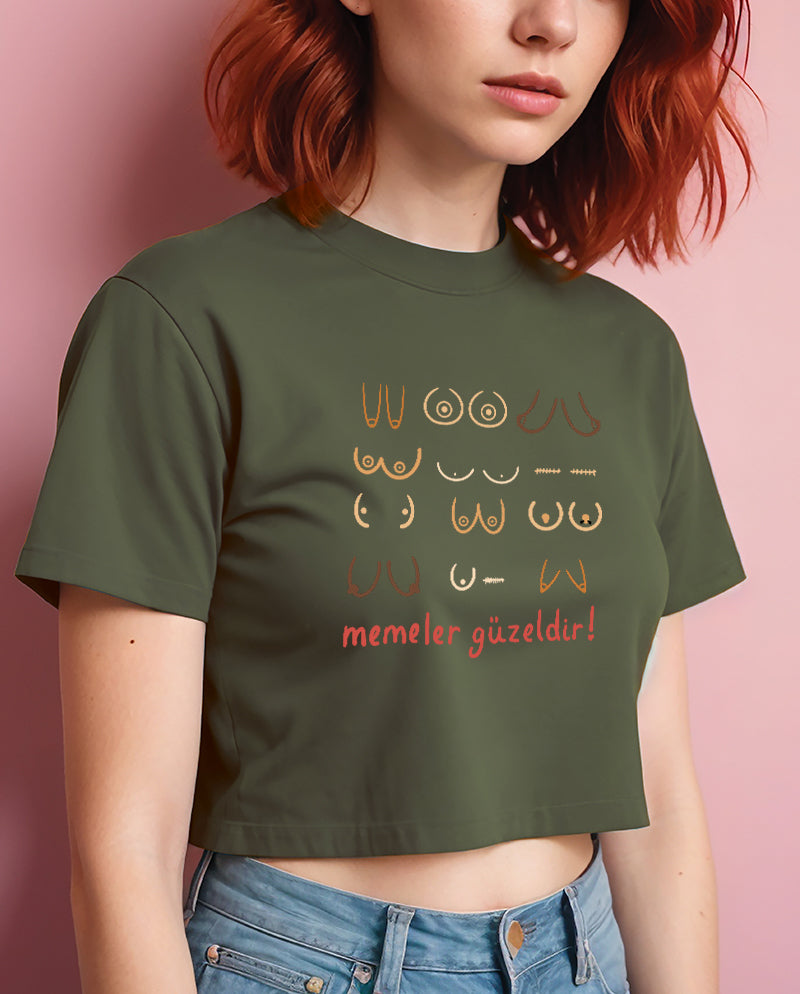 Memeler Güzeldir! Crop Tişört