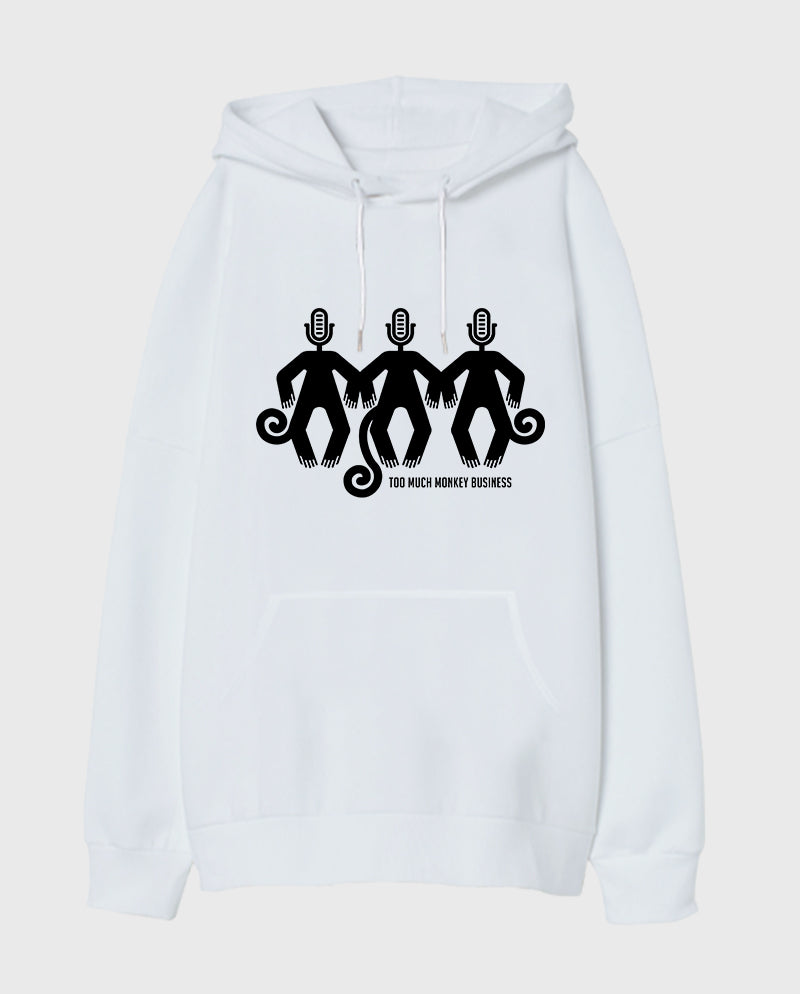 Monkey Business Oversize Unisex Kapüşonlu Sweatshirt